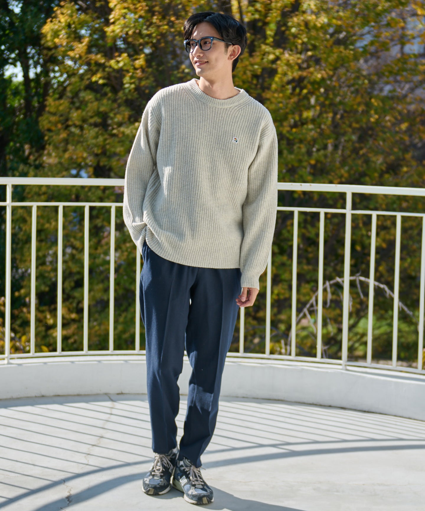 Arnold Palmer シェア 畔編みウールニットセーター